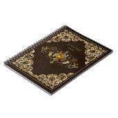 ヴィンテージダークアカデミアブックカバーノート ノートブック (左側)