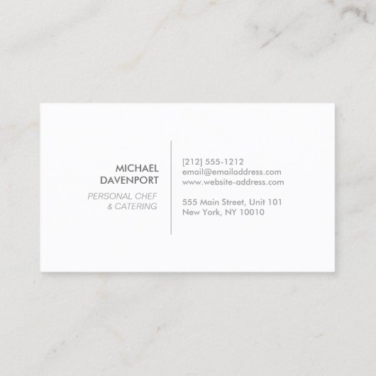 ヴィンテージダークウッドのホワイトエンブレム 名刺 (裏面)