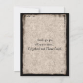 ヴィンテージダークキャッスルゴシック サンキューカード (裏面)