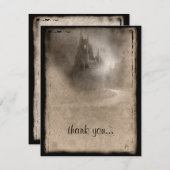 ヴィンテージダークキャッスルゴシック サンキューカード (正面/裏面)
