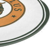 ヴィンテージダークグリーンブラウンホップビールインクアートベクター カッティングボード (角)