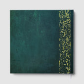 ヴィンテージダークグリーン結婚ズ ゲストブック (裏面)