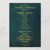 ヴィンテージダークグリーン結婚ズ プログラム (正面)