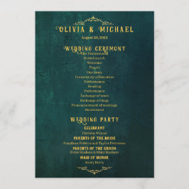 ヴィンテージダークグリーン結婚ズ プログラム