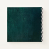 ヴィンテージダークグリーン(金ゴールド枠) ノートブック (裏面)