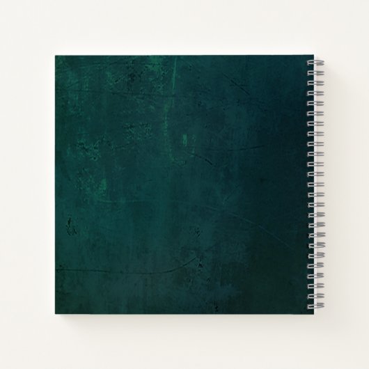 ヴィンテージダークグリーン(金ゴールド枠) ノートブック (裏面)