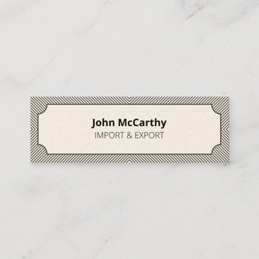 ヴィンテージダークグレーのロゴCartocheのパタストライプーン スキニー名刺 (正面)