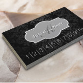 ヴィンテージダークダマスクヘアサロンロイヤリティパンチカード ロイヤリティカード