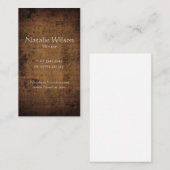 ヴィンテージダークパーチメント – 名刺 (正面/裏面)