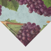 ヴィンテージダークパープルブドウアンドつる植物デコパージュ 薄葉紙 (詳細)