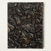 ヴィンテージダークブラウン工具革 プランナー手帳 (裏面)