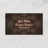 ヴィンテージダークブラウン水カラーアンティークテクスチャ 名刺 (正面)
