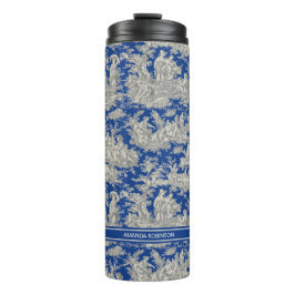 ヴィンテージダークブルートワールデジュウプリント タンブラー