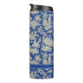 ヴィンテージダークブルートワールデジュウプリント タンブラー (回転右)