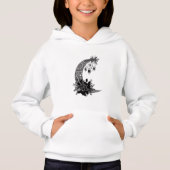 ヴィンテージダークムーンスターブラックフラワーレトロ魔法 (正面)