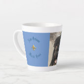 ヴィンテージダーク美しいマルディグララテマグ カフェラテマグ (左アングル)