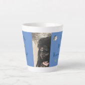 ヴィンテージダーク美しいマルディグララテマグ カフェラテマグ (正面)