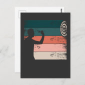 ヴィンテージダーツアロー投げダーツボードダーツ愛好家 ポストカード (正面/裏面)