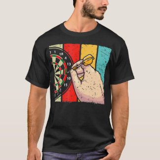 ヴィンテージダーツスポーツ競技大会矢の吹き出し Tシャツ