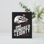 ヴィンテージダーツ投下ダーツボード180ダーツ ポストカード (スタンド正面)