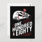 ヴィンテージダーツ投下ダーツボード180ダーツ ポストカード (正面/裏面)