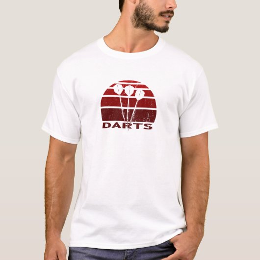 ヴィンテージダーツTシャツレッド Tシャツ (正面)