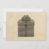 ヴィンテージダーティサンタギフト交換パーティー 招待状 (裏面)