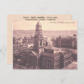 ヴィンテージダーバン、郵便局、鉄道駅 ポストカード (正面/裏面)