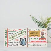 ヴィンテージダービー競馬パーティーチケット 招待状 (スタンド正面)