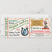 ヴィンテージダービー競馬パーティーチケット 招待状 (正面)