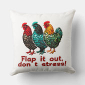 ヴィンテージチおもしろいキンレトロファーム鶏農家 クッション (裏面)