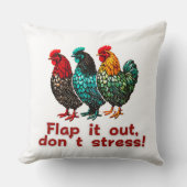 ヴィンテージチおもしろいキンレトロファーム鶏農家 クッション (正面)