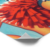 ヴィンテージチアリーダー女子 ポスター (角)