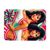 ヴィンテージチアリーダー マグネット (横)