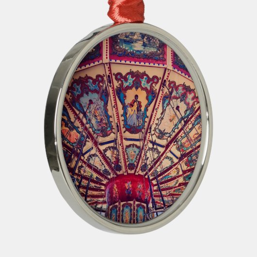 ヴィンテージチェアススウィングフェアグラウンドライド メタルオーナメント (右)