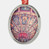 ヴィンテージチェアススウィングフェアグラウンドライド メタルオーナメント (左)