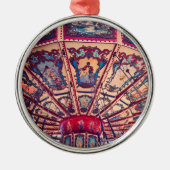 ヴィンテージチェアススウィングフェアグラウンドライド メタルオーナメント (正面)