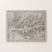 ヴィンテージチェサピーク湾の地図(1681) ジグソーパズル (横)