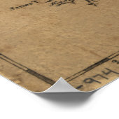 ヴィンテージチェサピーク湾の地図(1778) ポスター (角)