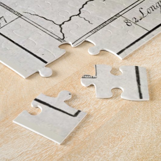 ヴィンテージチェサピーク湾の地図(1780) ジグソーパズル (側面)