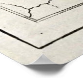 ヴィンテージチェサピーク湾の地図(1780) ポスター (角)