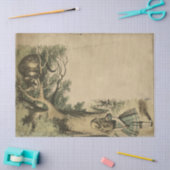 ヴィンテージチェシャーキャットアリスinワンダーランド・デコップページ 薄葉紙 (クラフト)