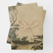 ヴィンテージチェシャーキャットアリスinワンダーランド ラッピングペーパーシート (インサイチュ)