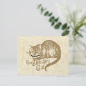 ヴィンテージチェシャーキャットイラストレーション ポストカード (スタンド正面)