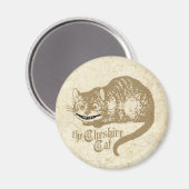 ヴィンテージチェシャーキャットイラストレーション マグネット (正面/裏面)