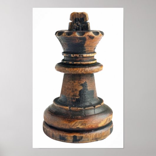 ヴィンテージチェスのキング ポスター (正面)