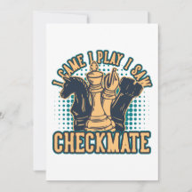 ヴィンテージチェスのトーナメント招待状カード