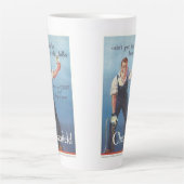 ヴィンテージチェスターフィールドたばこ広告 カフェラテマグ (正面)