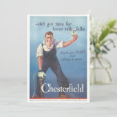 ヴィンテージチェスターフィールドたばこ広告 カード (スタンド正面)