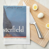 ヴィンテージチェスターフィールドたばこ広告 キッチンタオル (四つ折り)